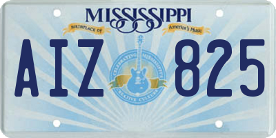 MS license plate AIZ825