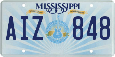 MS license plate AIZ848