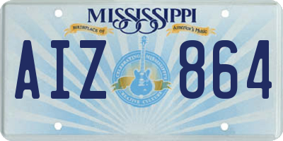 MS license plate AIZ864