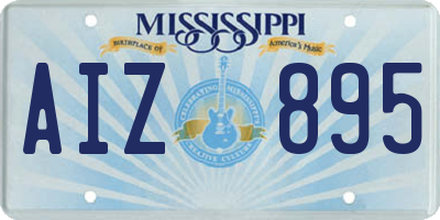 MS license plate AIZ895
