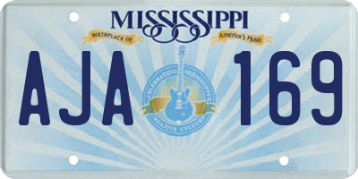 MS license plate AJA169