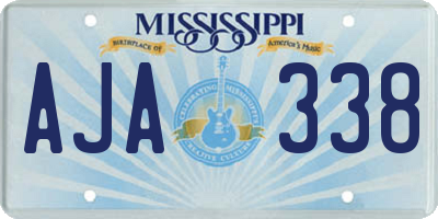 MS license plate AJA338