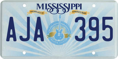 MS license plate AJA395