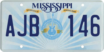 MS license plate AJB146