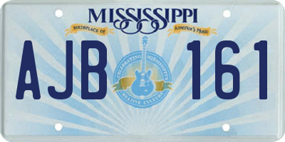 MS license plate AJB161