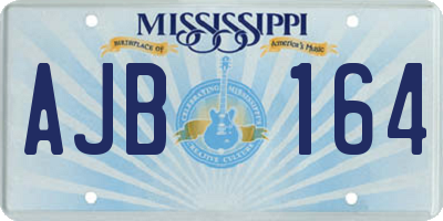 MS license plate AJB164