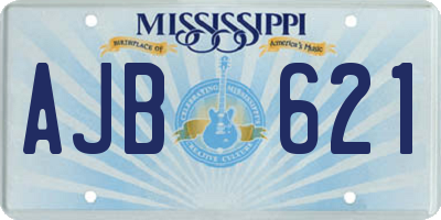 MS license plate AJB621