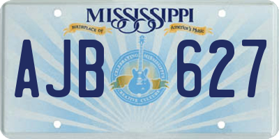 MS license plate AJB627