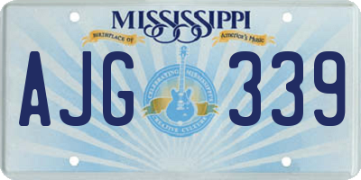 MS license plate AJG339