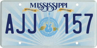 MS license plate AJJ157