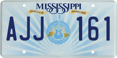 MS license plate AJJ161