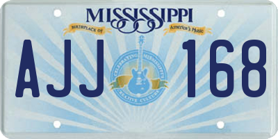 MS license plate AJJ168