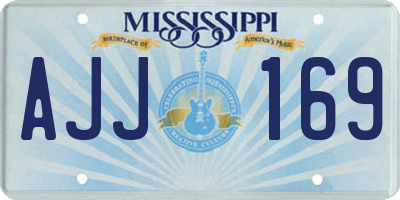 MS license plate AJJ169