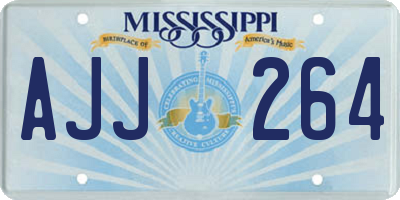 MS license plate AJJ264