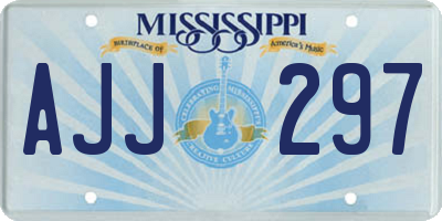 MS license plate AJJ297