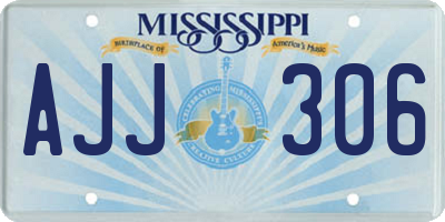 MS license plate AJJ306