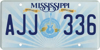 MS license plate AJJ336