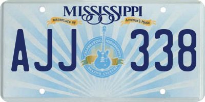 MS license plate AJJ338