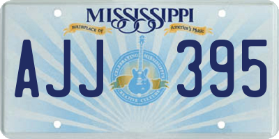 MS license plate AJJ395