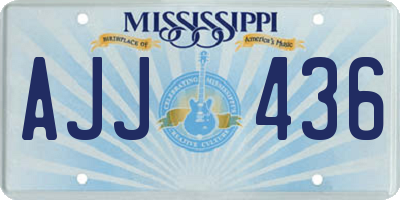MS license plate AJJ436