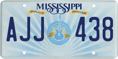 MS license plate AJJ438
