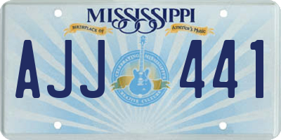 MS license plate AJJ441