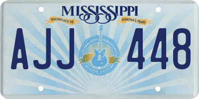 MS license plate AJJ448