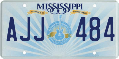 MS license plate AJJ484