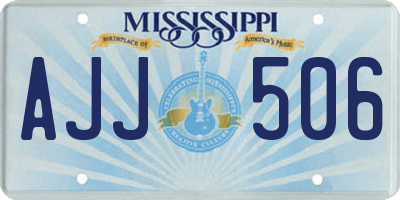 MS license plate AJJ506