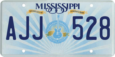 MS license plate AJJ528