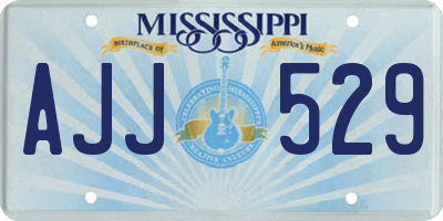 MS license plate AJJ529