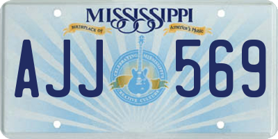 MS license plate AJJ569
