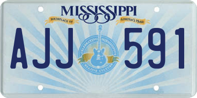 MS license plate AJJ591