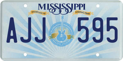 MS license plate AJJ595
