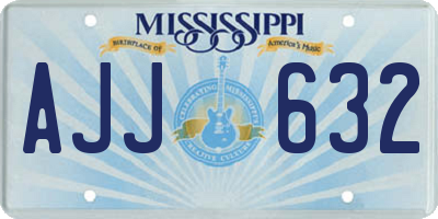 MS license plate AJJ632