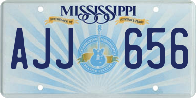 MS license plate AJJ656
