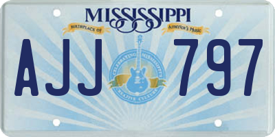 MS license plate AJJ797
