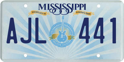 MS license plate AJL441