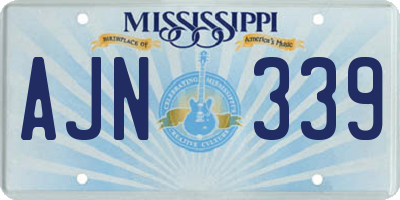 MS license plate AJN339