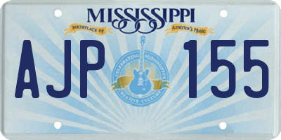 MS license plate AJP155