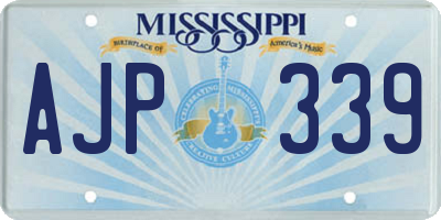MS license plate AJP339