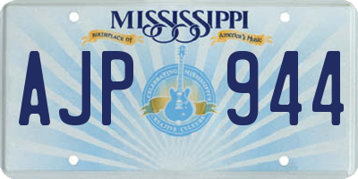 MS license plate AJP944