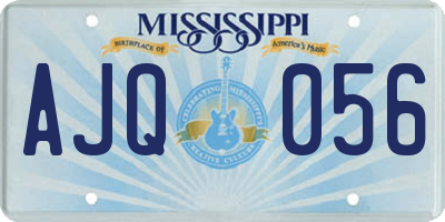 MS license plate AJQ056