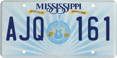 MS license plate AJQ161