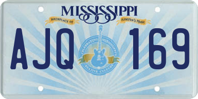 MS license plate AJQ169