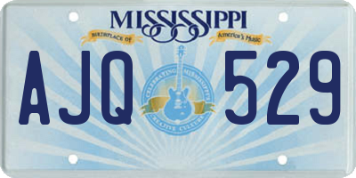 MS license plate AJQ529