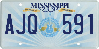 MS license plate AJQ591