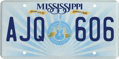 MS license plate AJQ606