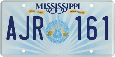 MS license plate AJR161