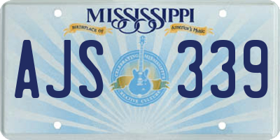 MS license plate AJS339